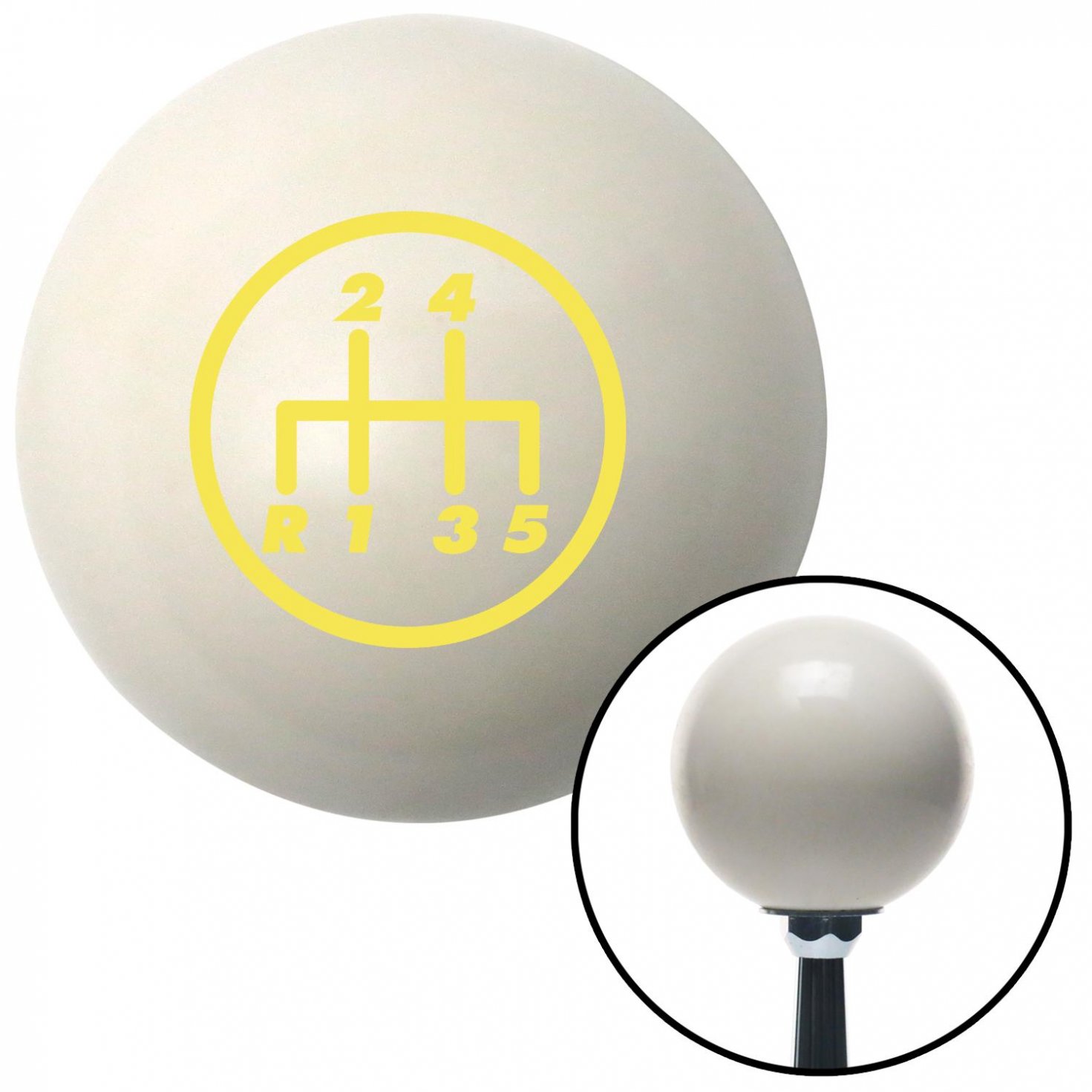 Yellow 5 Speed Shift Pattern - 5DR-RDL American Shifter 29237 Ivory Shift Knob Yellow 5 Speed Shift Pattern - 5DR-RDL American Shifter 29237 Ivory Shift Knob