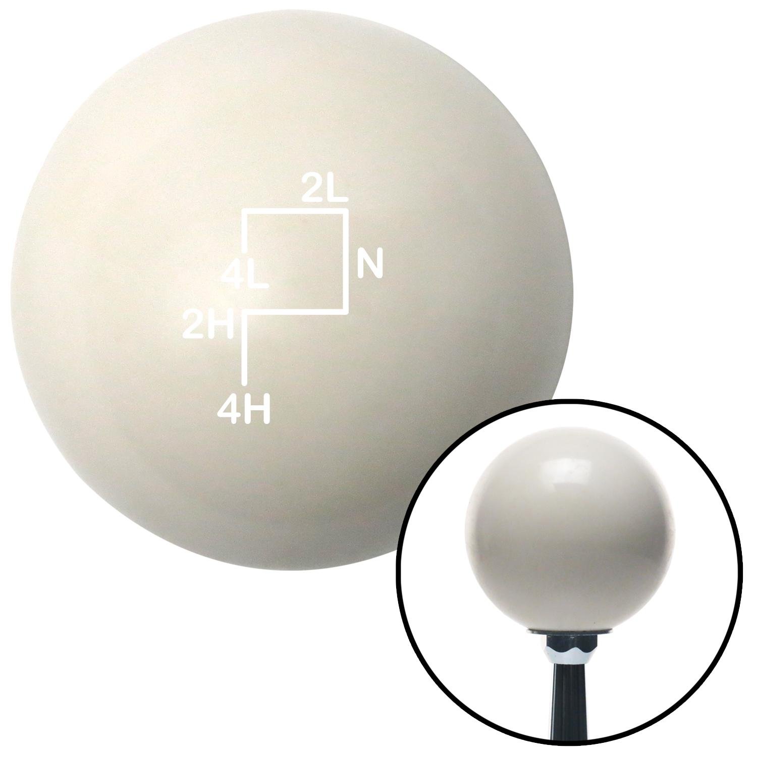 American Shifter 76591 Ivory Shift Knob with M16 x 1.5 Insert White Shift Pattern 39n
