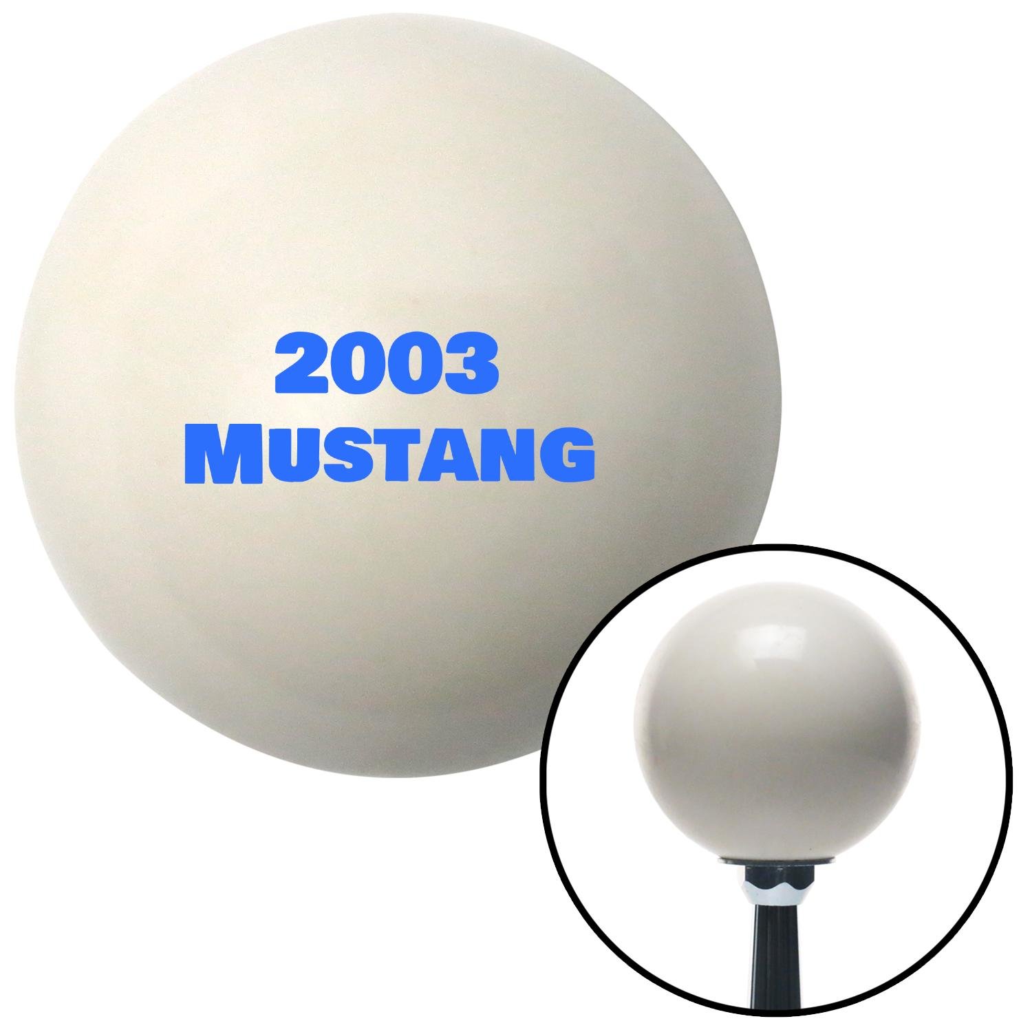 Blue 2003 Mustang American Shifter 140002 Ivory Shift Knob with M16 x 1.5 Insert