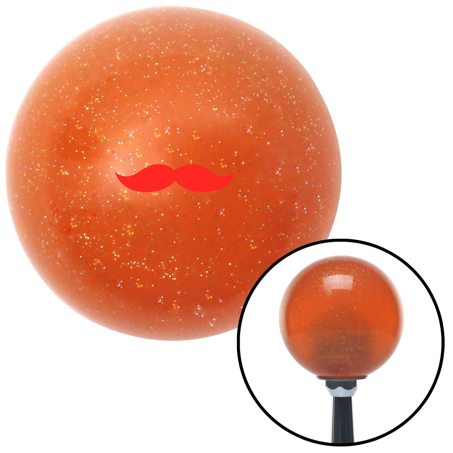 Orange Mustache Handlebar Red Retro Metal Flake with M16 x 1.5 Insert American Shifter 290957 Shift Knob Orange Mustache Handlebar Red Retro Metal Flake with M16 x 1.5 Insert American Shifter 290957 Shift Knob