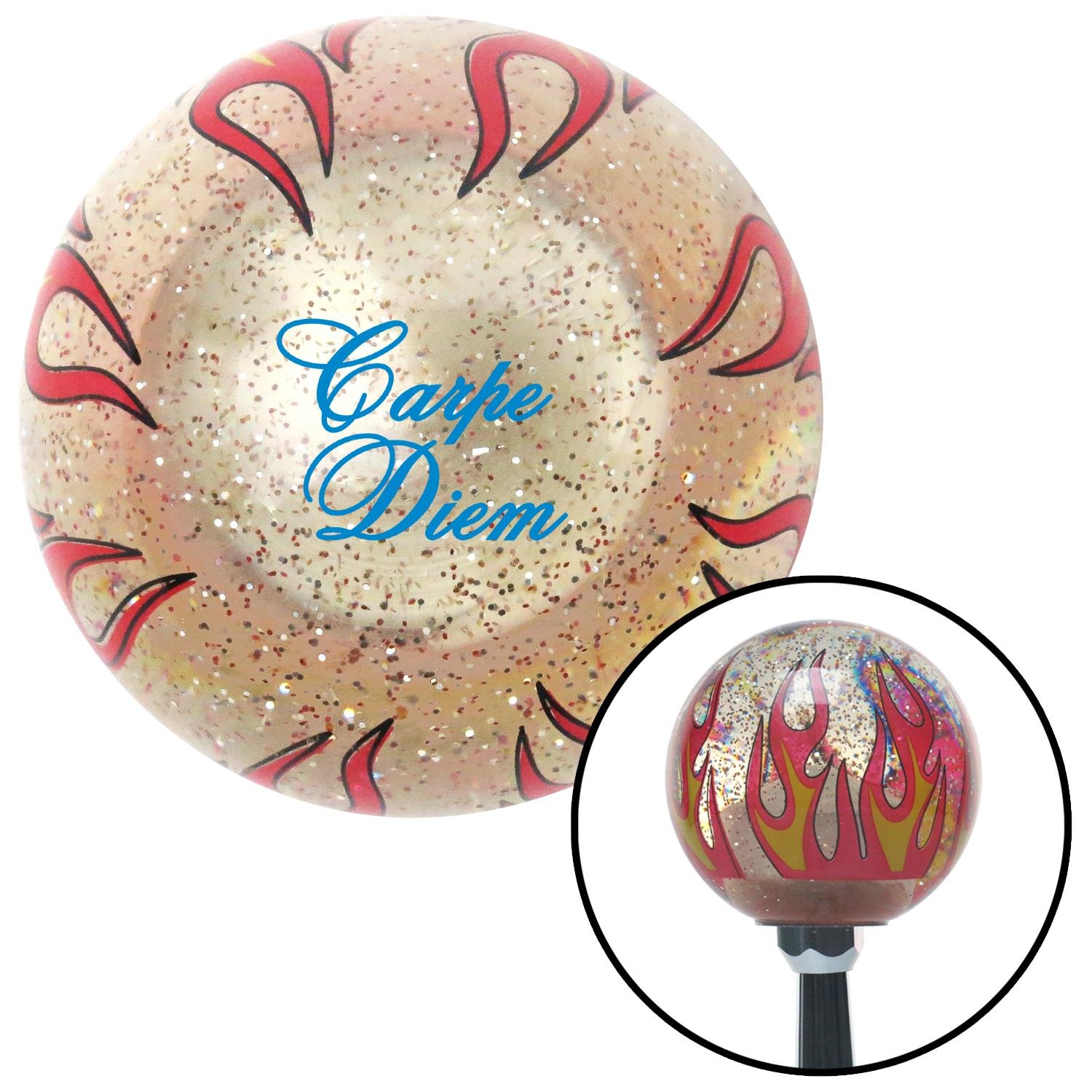 American Shifter 277494 Shift Knob Red Carpe Diem Clear Metal Flake with M16 x 1.5 Insert American Shifter 277494 Shift Knob Red Carpe Diem Clear Metal Flake with M16 x 1.5 Insert